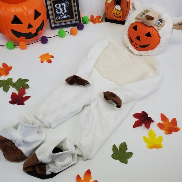 Little Lamb Costume Halloween /Trick or Treating Outfit  Soft & Comfy Size 6-12M - Picture 12 of 14